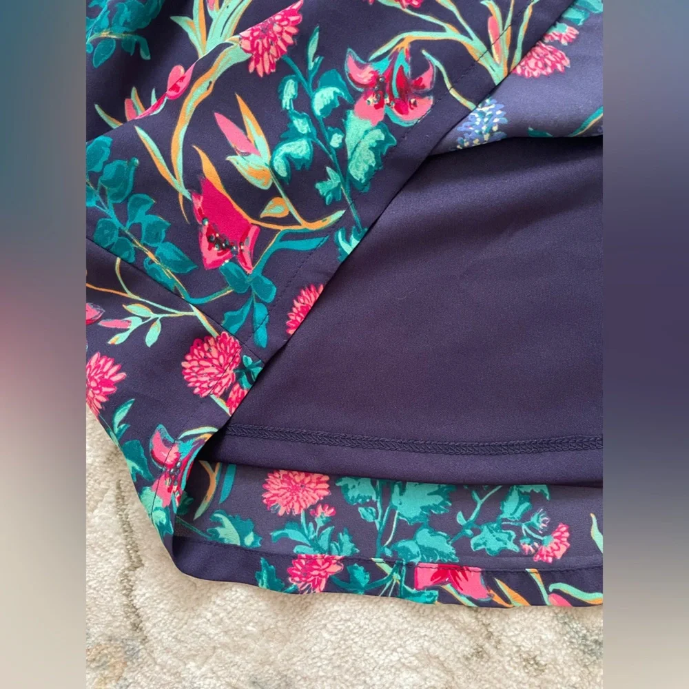 NWOT Floral Lined Dress. Size L. - Picture 5 of 7